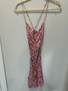 Floral Sundress with Open Back